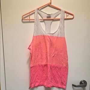 PINK Victoria's Secret Pink and White Tank Top